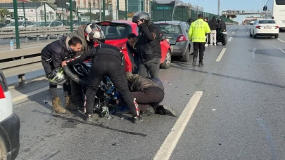 Avcılar'da şaka gibi kaza