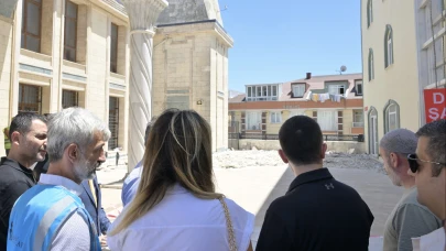 Esenyurt'taki Büyük Osmanlı Camii'nde su sızıntısı sorunu tarihe karışıyor