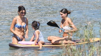 Hande Erçel set öncesi enerji depoladı
