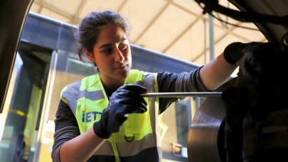 Otobüslerin bakım onarımı kadınlara emanet