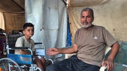Gazzeli çocuğun dramı: Tekerlekli sandalyeden kurtulmak istiyor