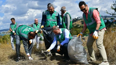 Beylikdüzü'nden 1,5 ton çöp toplandı