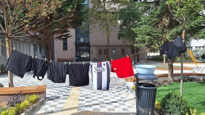 Öğrenciler çamaşır yıkıyor!