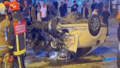 İETT otobüsü otomobil ile çarpıştı: 1'i ağır 2 yaralı