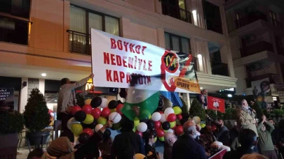 Üsküdar'da hamburgeci protestosu