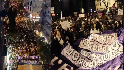 Kadınlar yasak tanımadan yürüdü