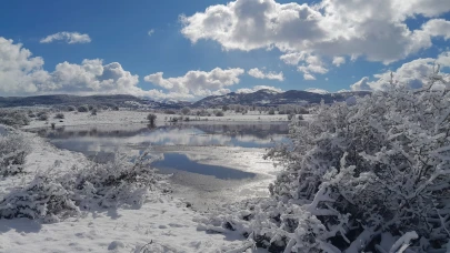 Doğu Karadeniz’de nisan ayında kar yağdı