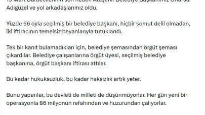 Özgür Özel: Bu düzeni değiştirene kadar durmayacağız