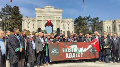 Hukukçular Filistinliler için İstanbul'dan ses yükseltti
