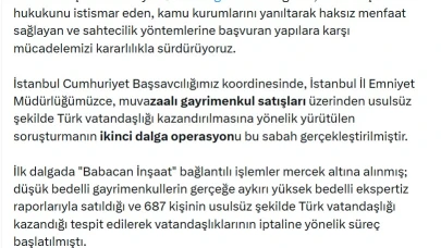 Usulsüz vatandaşlık soruşturmasında 72 gözaltı