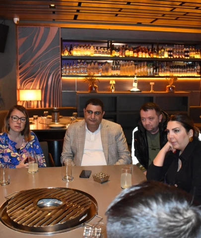 Salih Kaya gazetecilerle  bir araya geldi