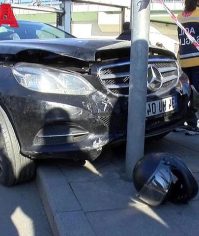 Şişli'de Korkutan Kaza: Ters Yönde Giden Otomobil Motosiklete Çarptı