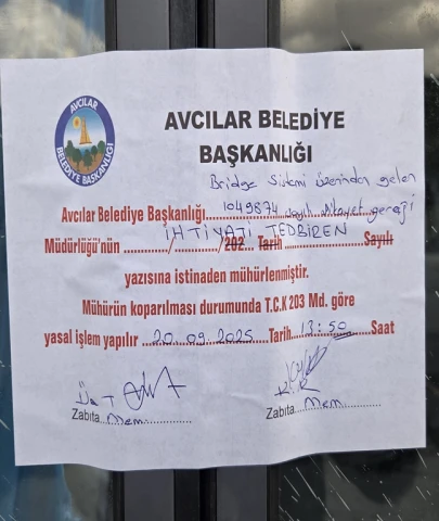 Avcılar'da kolonların kesildiği iddia edilen iş yeri mühürlendi