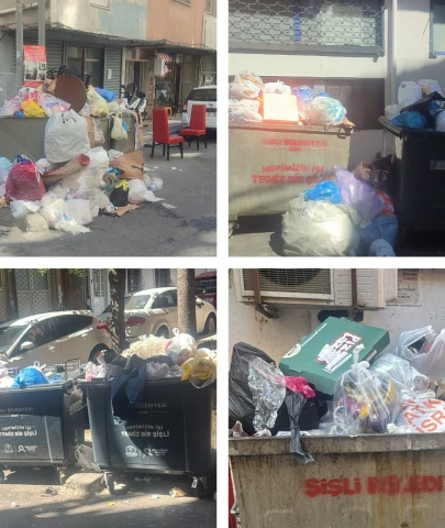 İşçiler 'Şişli'deki çöpün sorumlusu kayyumdur' dedi