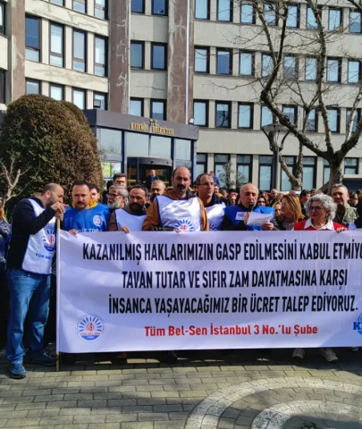 Kadıköy Belediyesi emekçileri hak arıyor