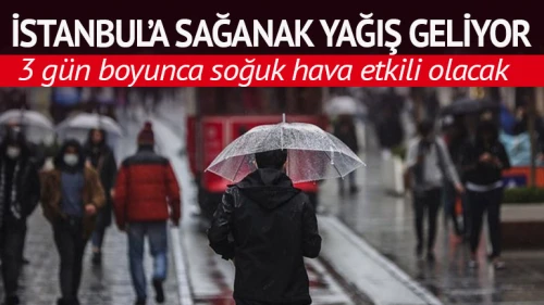 İstanbul'a sağanak yağış geliyor!