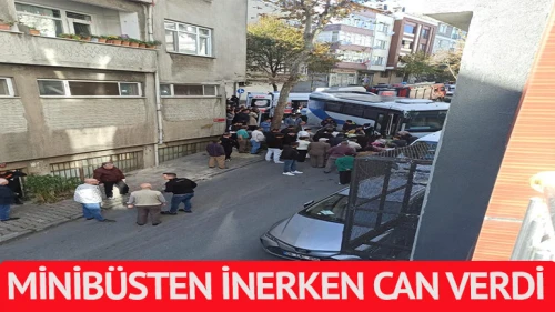 Ayağı kayınca minibüsün altında kaldı