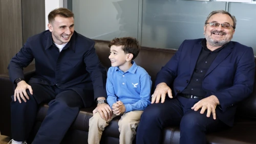 Minik Aras'a Kerem'le havalı kutlama