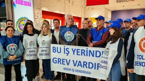 Şişli'de saat işçileri greve çıktı