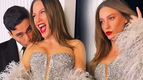 Serenay'a omuz öpücüğü