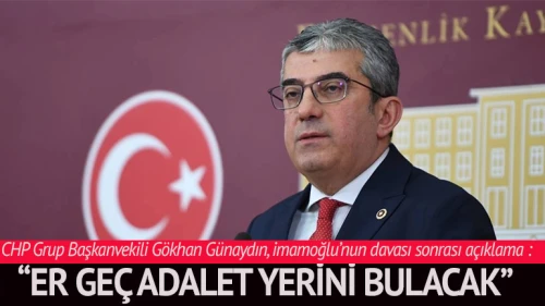 CHP Grup Başkanvekili Ekrem Günaydın, duruşma sonrası ortada bir kumpas olduğunu söyledi