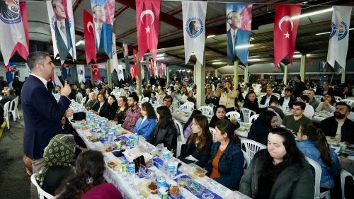 Başkan Yüksel personelle  iftar yaptı
