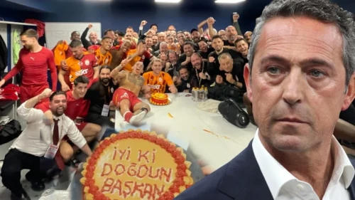 Galatasaray'lı oyunculardan Ali Koç'a sürpriz pasta!