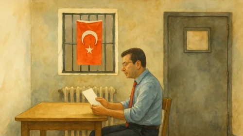 İmamoğlu cezaevi koğuşunu paylaştı: Ben çizdim, arkadaşlarım resmetti