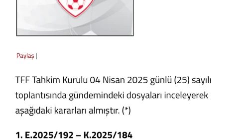 Tahkim Kurulundan  skandal karar !