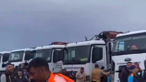 Büyükçekmece Belediyesi çalışanları maaş alamadıkları için eylemde!