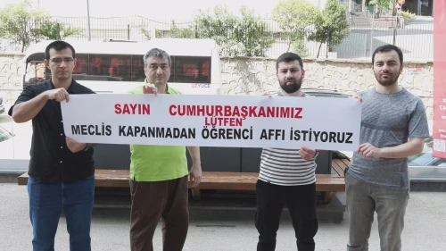 Öğrenciler af istİyor!