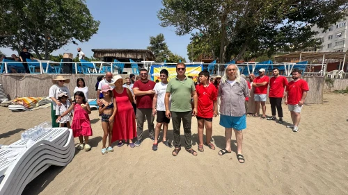 Özel çocuklar ilk kez denizle buluştular