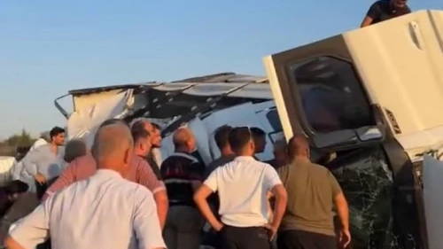 Kuzey Marmara otoyolu'nda tır kazası