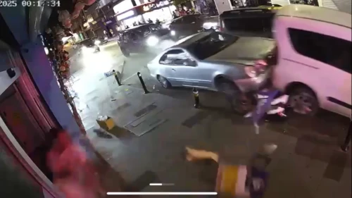 Direksiyona geçti dehşet saçtı