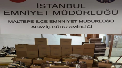 Maltepe’de sigara imalathanesine operasyon: 1 gözaltı