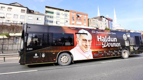 Haldun Dormen'e saygı otobüsü