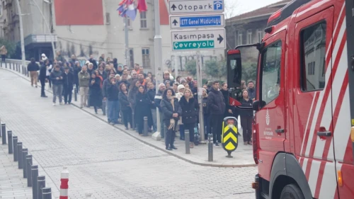 Beyoğlu deprem tatbikatında