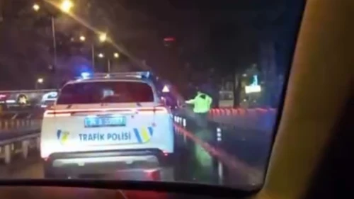 Esenyurt'ta alkollü sürücü aracını polisin üzerine sürdü!