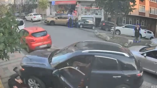 Kağıthane’de düştüğü araç üzerinden geçip duvara sıkıştırdı: Sinema gibi