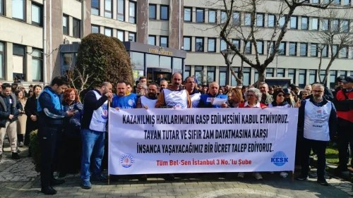 Kadıköy Belediyesi emekçileri hak arıyor