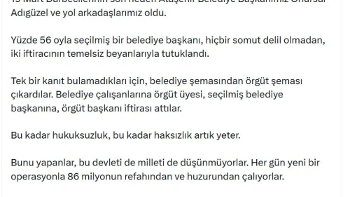 Özgür Özel: Bu düzeni değiştirene kadar durmayacağız