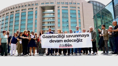 Gazeteciler eylemde!