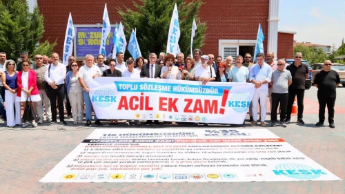 KESK, ek zam ve NATO yasaklarını protesto etti!