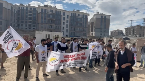 İnşaat işçisi isyan etti