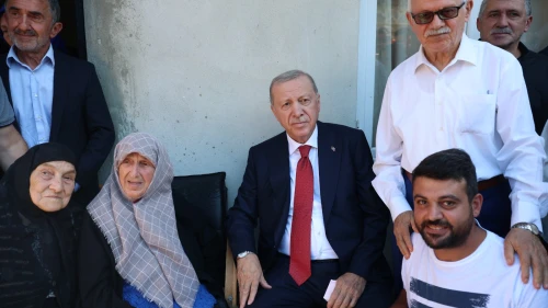 Erdoğan komşularıyla buluştu