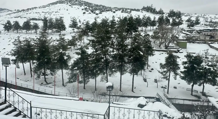 Yesemek Açık Hava Müzesi'nde beyaza bürünen manzaralar 5