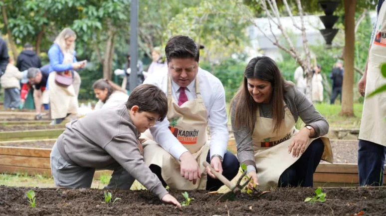 İstanbul'un göbeğinde bostan kuruluyor