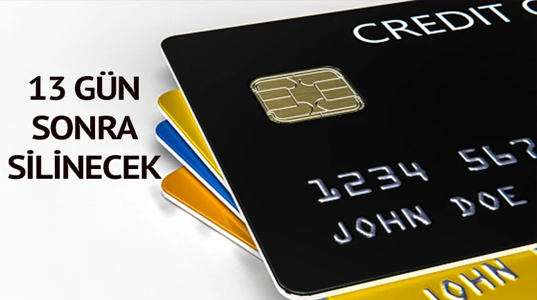 Kredi kartı olan herkesi ilgilendiriyor