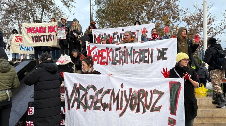 Kadıköy'de hayvanseverler eylemde