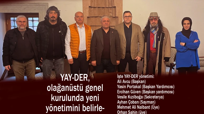 Yayıncıların sesi YAY-DER,'in Başkanlığıan Ali Avcu geldi
